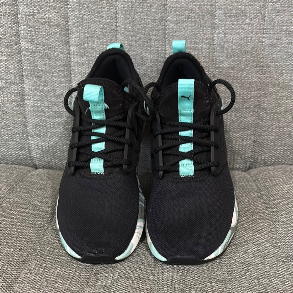 Puma Kids Sneakers in Black and Teal